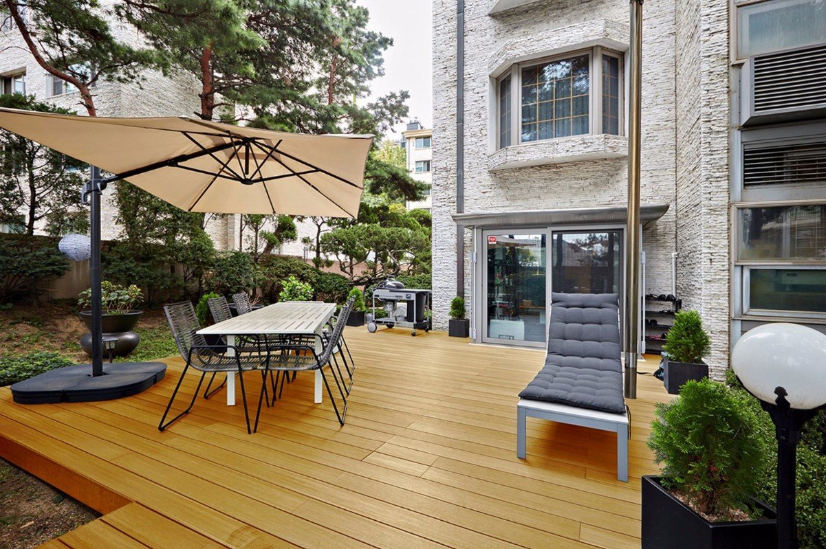 美新塑木-顏色實景模擬-橡木色