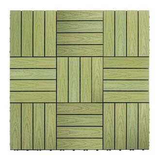 美新塑木快組地板-春綠色