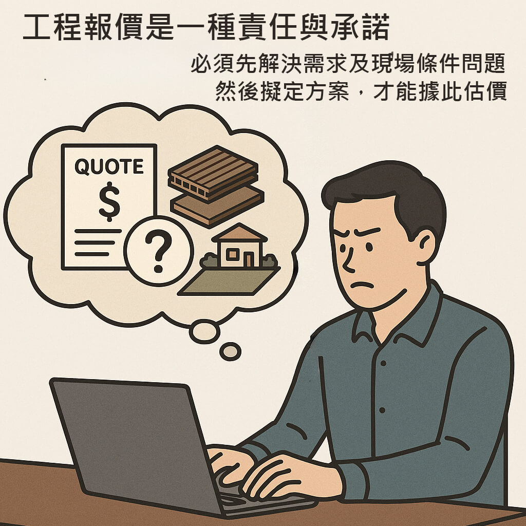 塑木工程報價是一種承諾與責任