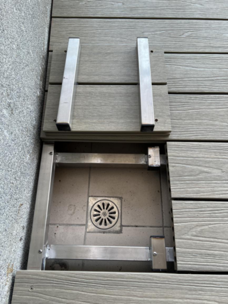 地板 地板,架高地板,活動蓋,落水頭 長板骨架式 AT古木 陽台,露台